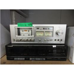 2 Pioneer Cassette Tape Decks