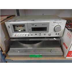 AKAI Turntable & Stereo Cassette Deck