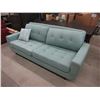 Image 1 : New Aqua Retro Style 86" Sofa w/ 1 Throw Cushions