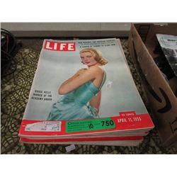 Ten 1950s Life Magazines