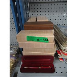 30 New Wood Pen Boxes - Some with Pens