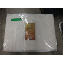 New Twin Size Micro Fleece Sheet Set - White