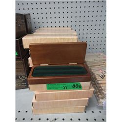31 New Wood Pen Boxes - Removable Insert