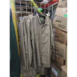 4 New Amundson Quick Dry Fishing Shirts