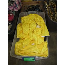 Tote of New Disposable Hooded Coveralls