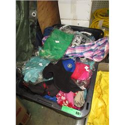 Large Tote of New Toques, Scarves & Clothing