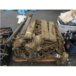 Skid of Movie Prop Rope & Rope Ladders