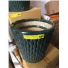 Image 1 : New 3 Piece Bamboo Style Ceramic Planter Set