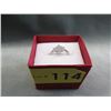 Image 2 : Sterling Silver Diamond Cluster Solitaire Ring
