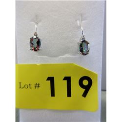 New Diamond & Mystic Topaz Earrings