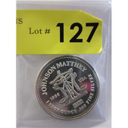 1 Oz. .999 Fine Silver Johnson Matthey Round