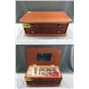 Image 1 : Large Wood Jewelry Box & Contents