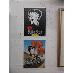 2 New Metal Betty Boop Signs - 12" x 16"