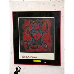 Limited Edition Lithograph "Red Buffalo Dancing"