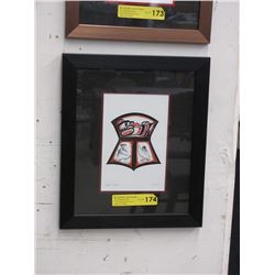 Richard Shorty Framed Print "Copper Design"