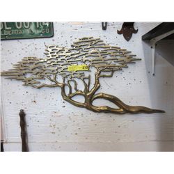 Brass Tree Wall Art