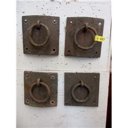 Four Cast Metal Chain Anchors