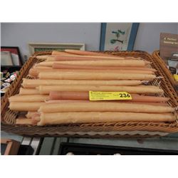 4 Dozen 12" Beeswax Taper Candles