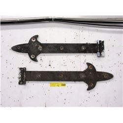 Pair of Large Metal Hinges