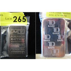 TD Bank & Johnson Matthey .999 Silver 5 Oz. Bar