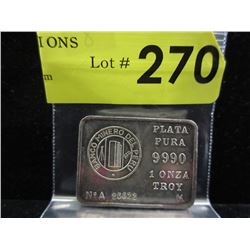 1 Oz. Bank of Peru .999 Silver Investor Bar