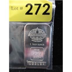 Rare 1 Oz. Engelhard .999 Silver Bar