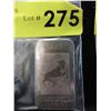 Image 1 : 1 Oz. Aries motif .999 Silver Bar