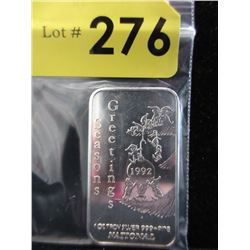 1 Oz. Vintage .999 Silver Bar