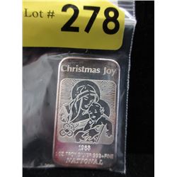 1 Oz. National Mint .999 Silver Bar