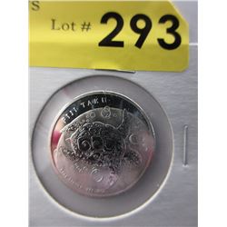 1/2 Oz. Fiji Taku Turtle .999 Silver Coin