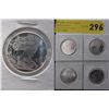 Image 1 : 4 x 1/4 Oz. Golden State Mint .999 Silver Rounds