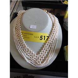 2 New Pearl Necklaces