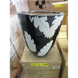 2 New 3 Piece Set of Ceramic Plant Pots