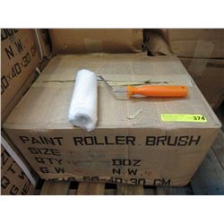 Case of 4 Dozen New Paint Roller Brush Sets