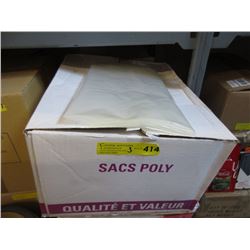 3 Cases of New Commercial Poly Bags