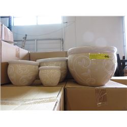 New 4 Piece Set of Ceramic Plant Pots