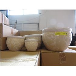 New 4 Piece Set of Ceramic Plant Pots