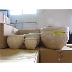 New 4 Piece Set of Ceramic Plant Pots