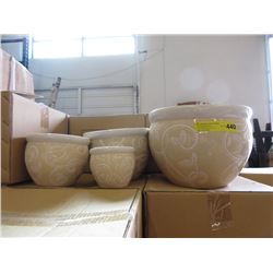 New 4 Piece Set of Ceramic Plant Pots