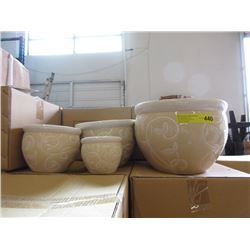 New 4 Piece Set of Ceramic Plant Pots