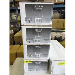 4 New Levico Helena 2-Shade Pendant Lights
