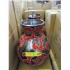 Image 1 : Pair of New Oversize Red & Metallic Glazed Vases