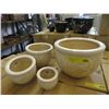 Image 1 : New 4 Piece Set of Ceramic Plant Pots