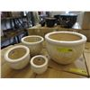 Image 1 : New 4 Piece Set of Ceramic Plant Pots