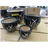 Image 1 : New 4 Piece Set of Ceramic Plant Pots