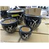 Image 1 : New 4 Piece Set of Ceramic Plant Pots