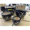 Image 1 : New 4 Piece Set of Ceramic Plant Pots