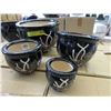 Image 1 : New 4 Piece Set of Ceramic Plant Pots
