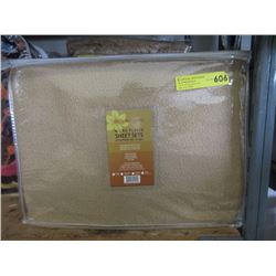 New Twin Size Micro Fleece Sheet Set - Tan