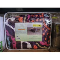 New Queen Size Multi-Colour Sherpa Blanket